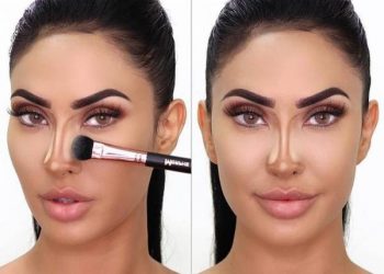 آموزش گام به گام گریم بینی گوشتی و پهن