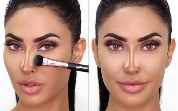 آموزش گام به گام گریم بینی گوشتی و پهن